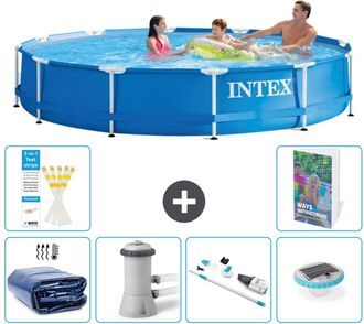 Intex Piscina Con Estructura Redonda - 366x76 Cm - 7-piezas S81