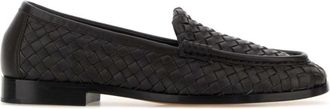 Bottega Veneta Espresso Woven Loafers