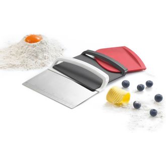K&uuml;chenprofi Scraper 3 Pc Set Dough Cutter, Curved Edge And Flat Edge Scraper in Multicolored at Nordstrom