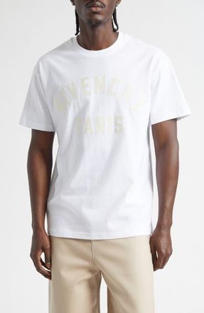 Givenchy Regular Fit Logo Patch T-Shirt in White at Nordstrom, Size Xxx-Large