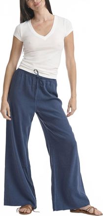 Splendid Womens Draw String Pant In Blue