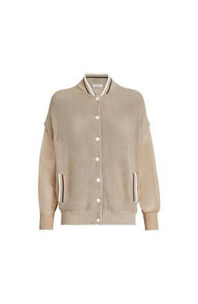 Brunello Cucinelli Cotton cardigan in Beige at Nordstrom, Size Xx-Small Eu