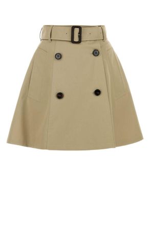 Burberry Beige Cotton Skirt