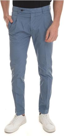 Berwich Stone Washed Retro-GD Chino Broek - Heren - Chinos - Blauw - 3XL - Katoen - Broeken