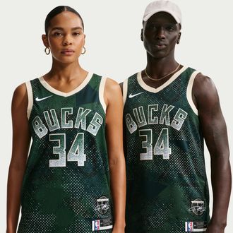 Nike Giannis Antetokounmpo Milwaukee Bucks 2025/26 Select Series Nike Mens Dri-FIT NBA Swingman Jersey in Green | HJ4065-323