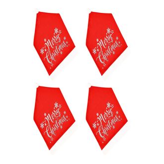 OEM Juego De 4 Fundas Para Sillas Navide&ntilde;as - Plateadas