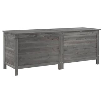 Berkfield Home Garden Storage Box Anthracite 150x50x56.5 cm Solid Wood Fir in Dark Grey