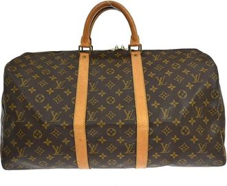 Louis Vuitton Pre-owned Weekend Bags, female, Brown, Size: ONE SIZE Pre-owned Keepall Duffle Bag