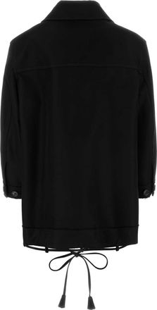 Gucci Zwarte Gabardine Jas