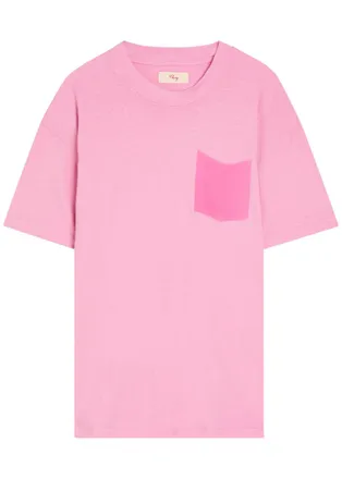 Cherry Los Angeles Cherry Country Printed Cotton T-shirt - Fuchsia - XL