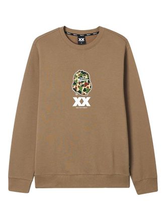 Fingercroxx camouflage-appliqu&eacute; sweatshirt - men - Cotton - S - Neutrals
