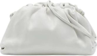 Bottega Veneta Pre-owned Mini Pouch - Dames - Vintage Clutch - Wit - ONE Size - Leer - Vintage