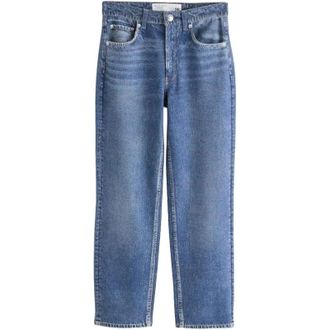 Rag & Bone Womens Miramar Ponte Harlow Mid-Rise Ankle Straight Jeans, Kimber Wash