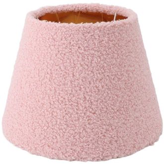 OEM Pantalla De L&aacute;mpara De Mesa De Tela Afelpada, Pantalla C&oacute;nica Sencilla Y Exquisita Para L&aacute;mpara De Pie Con Bombilla E27 O E14, Color Rosa -crezuo