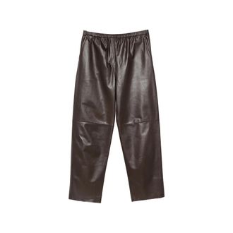 Antonelli Elasticated Leather Trousers