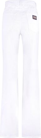Dolce & Gabbana Womens 5-Pocket Straight-Leg Jeans White Cotton