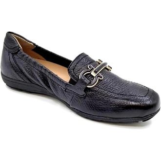 Caprice Deer Ocean Slip-Ons - Dames - Loafers - Blauw - 42 EU - Leer - Schoenen