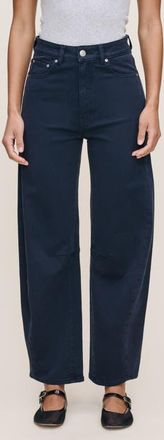 DL1961 Miro High Waist Ankle Barrel Twill Pants in Watermill at Nordstrom, Size 23