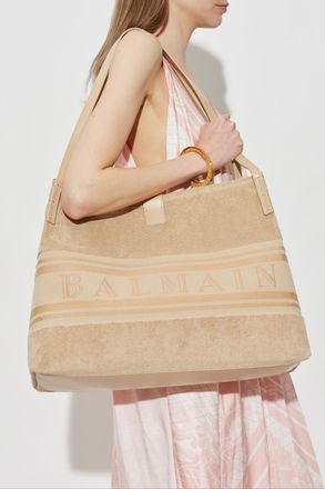 Balmain Bag Release Medium, Womens, Beige