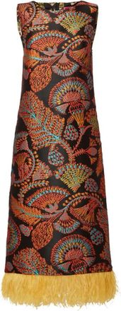 La DoubleJ Sicomore Column Dress - Dames - Casual kleedjes - Veelkleurig - L - Polyester - Kleedjes