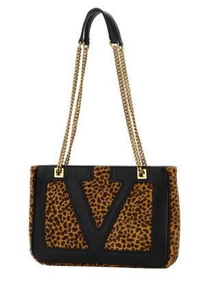 Valentino Garavani Biscottobarkbrownnero Borse A Mano Bag