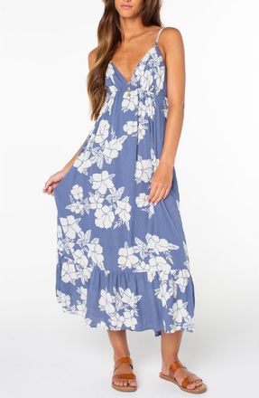 Roxy Warm Rays Sleeveless Midi Dress in Wild Wind at Nordstrom, Size X-Large