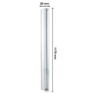 Trade Shop Trade Shop Traesio - Trade Shop - Tubo Neon Led T5 21 Watt Plafoniera 120cm Luce Caldo Freddo Naturale