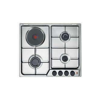 DeLonghi Placa De Cocina Delonghi Ffi 36 Er De Acero Inoxidable Empotrada De 58 Cm Y 4 Fuegos