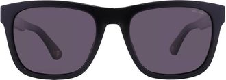 Police Silver Mirror Square Mens Sunglasses SPLE37 700X 56