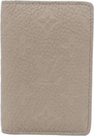 Louis Vuitton Pre-owned Wallets, male, Beige, Size: ONE SIZE Pre-owned Monogram Taurillon Card Case