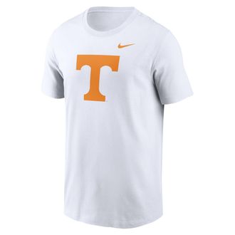 Nike Tennessee Volunteers Primetime Logo Nike Mens College T-Shirt in White | N19910AUTN-PTF