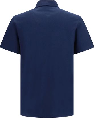 Valentino Mens Cotton Piqu&eacute; Polo With Vlogo Indaco Shirts T-shirts And Polos