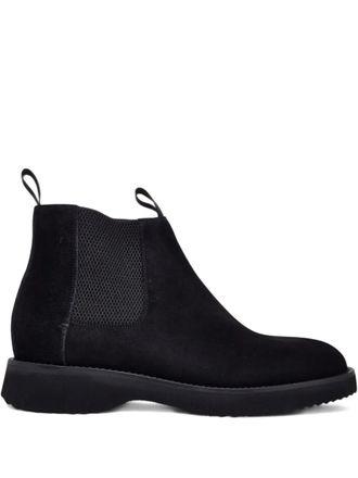 BARRETT suede elastic-panel chelsea boots - Black
