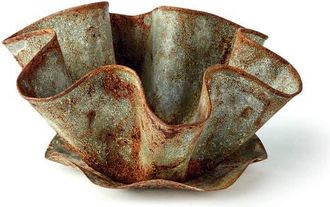 Napa Home & Garden Galvanized Handkerchief Pot With Saucer in Green at Nordstrom