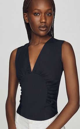 Maeve Plunge Corset-Style Top