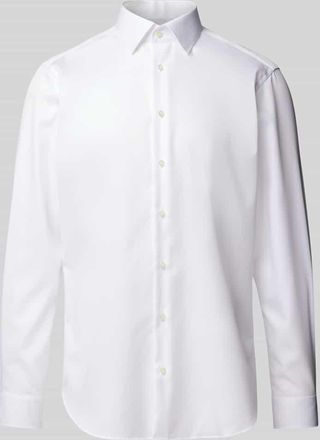 Christian Berg Regular Fit Businesshemd aus Feintwill in Weiss, Größe 37/38