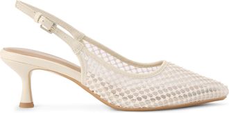 Kurt Geiger Womens Tilly Heels - White Fabric - Size UK 4