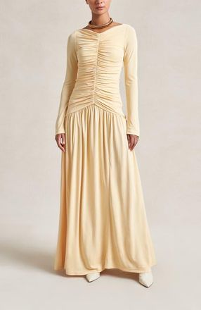 La Ligne Rosalie Dress in Pale Yellow at Nordstrom, Size X-Large