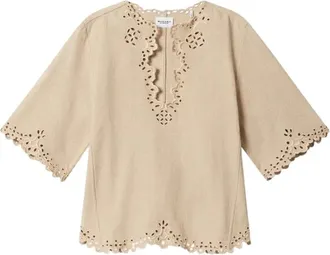 Isabel Marant Blouses, female, Brown, Size: M Shana Blouse