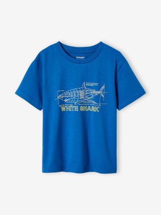 Vertbaudet Jungen T-Shirt, 3D-Print blau