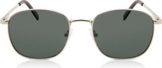 Le Specs Neptune Deux Polarized LSP2002166 Mens Sunglasses Gold Size 52