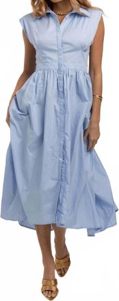 Cecelia New York Justine Sleeveless Dress In Blue