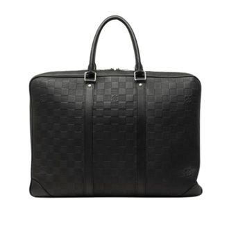 Louis Vuitton Pre-owned Business Bag - Heren - Pre-owned - Zwart - Maat: ONE Size Leer