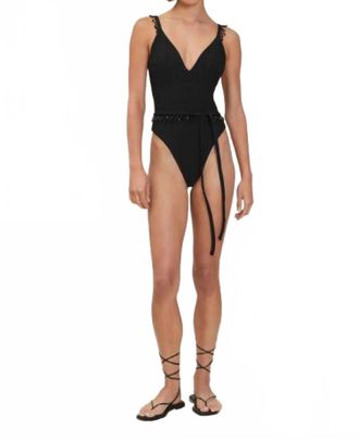 Devon Windsor Dakota Full Piece Bikini In Black