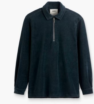 OAS Mens Savvy Long Sleeve Shirt In Dark Navy