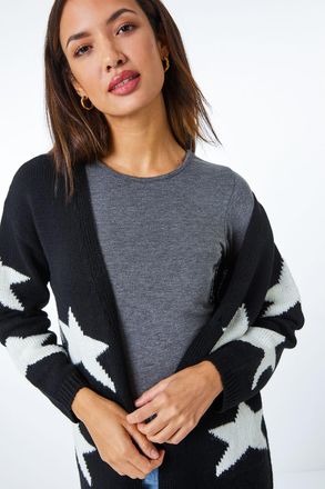 Roman Longline Star Print Cardigan
