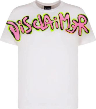 Disclaimer Urban Jersey Shirt - Heren - T-shirts - Wit - M - Katoen - Tops