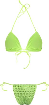 Santa Brands Womens Two-Piece Light Green Swimsuit Other Fibers Bikinis