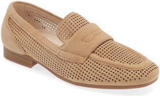 Gabor Perforated Loafer in Beige at Nordstrom, Size 10.5