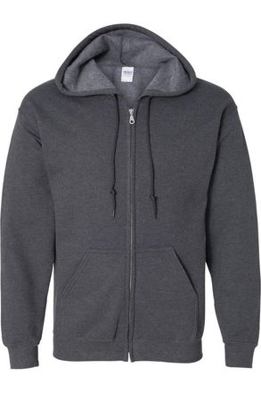 Gildan Heavy Blend Unisex Adult Full Zip Hooded Sweatshirt Top